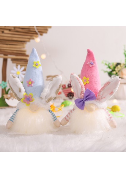 LED Işıklı Paskalya Tavşanı Cüceler Dekor Kız Odası Dekorasyon Isveç Nisse Iskandinav Tomte Cüce Ev Süsler (Yurt Dışından) modelleri