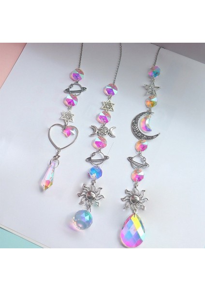 C Kristal Rüzgar Çanı Güneş Yakalayıcı Elmas Prizmalar Kolye Rüya Yakalayıcı Gökkuşağı Kovalayıcı Asılı Damla Ev Bahçe Dekoru (Yurt Dışından) indirimleri