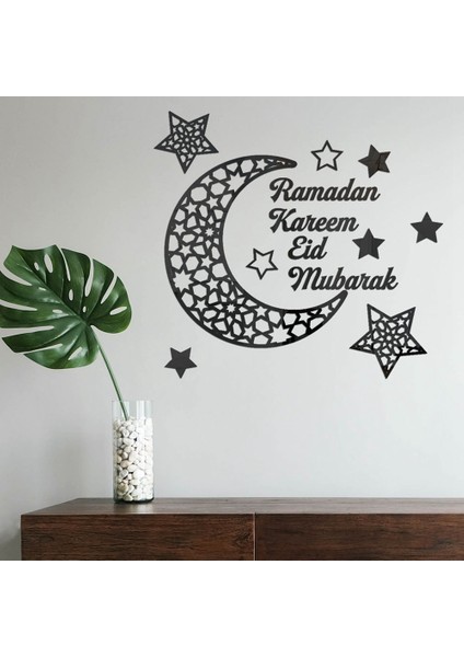 Ramazan Kareem Çıkartmalar Süslemeleri Duvar Eid Muak Ev Için Ay ve Yıldız Çıkartması Islam Ayna Dekor Burcu Müslüman, C (Yurt Dışından) indirimleri