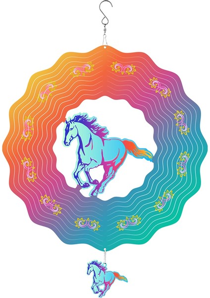 12 Inçlik Kardinal Rüzgar Döndürücüler Açık Hava, 3D At Rüzgar Döndürücü Bahçe Dekoru, Asılı Patio Bahçe Dekorasyonu Için (Yurt Dışından) fiyatları