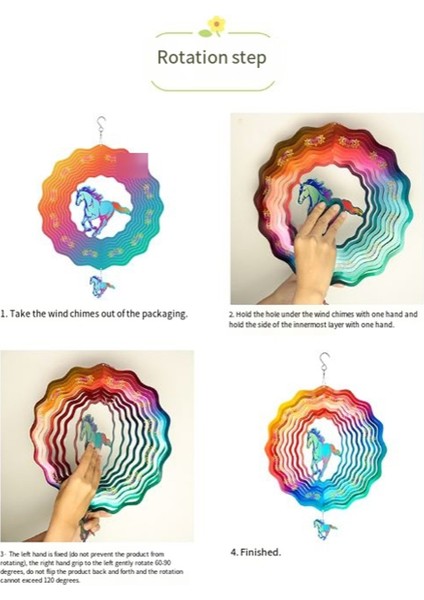 12 Inçlik Kardinal Rüzgar Döndürücüler Açık Hava, 3D At Rüzgar Döndürücü Bahçe Dekoru, Asılı Patio Bahçe Dekorasyonu Için (Yurt Dışından) modelleri