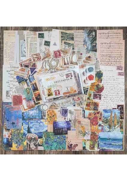Vintage Karalama Defteri Malzemeleri Paketi (200 Adet) Art Journaling Önemsiz Günlük Planlayıcıları Için Kendi Başına Yap Kağıdı Çıkartmalar (C) (Yurt Dışından) fırsatları