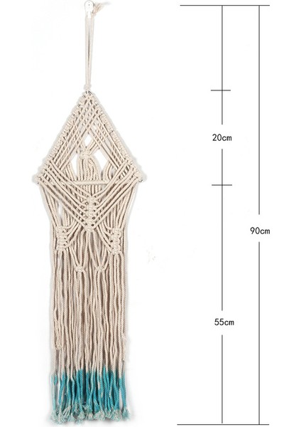 Makrome Dokuma Duvar Asılı Boho Ev Şık Bohem Geometrik Sanat Dekor-Güzel Daire Yurt Odası Dekorasyonu (Yurt Dışından) fiyatları