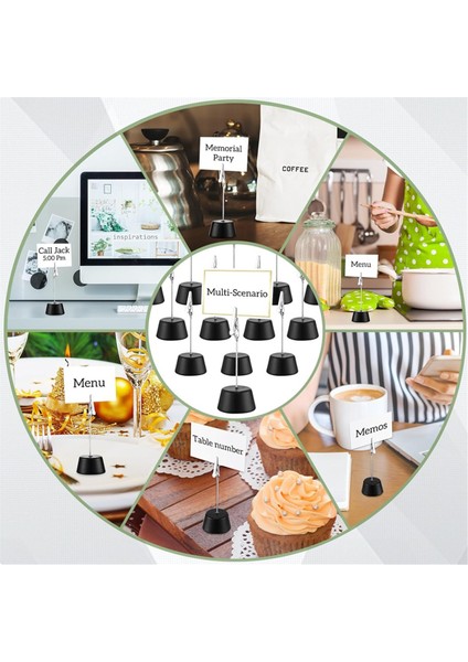 24 Adet Yer Kartı Tutucu Fotoğraf Notu Klipsleri Kelepçeli Ahşap Tabanlı Masa Numarası Tutucu, Menü Düğün Parti Dekorasyonu Için (Yurt Dışından) fırsatları