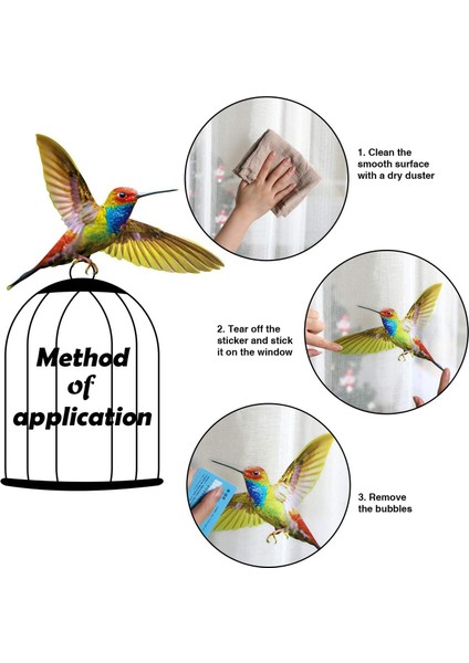 6 Adet Büyük Boy Kuş Pencere Tutunur Çarpışma Önleyici Pencere Tutunur Çıkartmaları Pencere Camına Kuş Çarpmasını Önlemek Için (Yurt Dışından) indirimleri