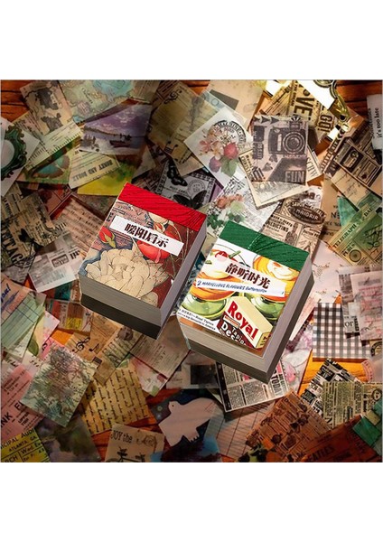 Karalama Defteri Malzeme Kağıdı, 800 Pcs Vintage Günlük Malzemeleri Scrapbooking Malzemesi Kağıt Manzara, Scrapbooking Için (Yurt Dışından)