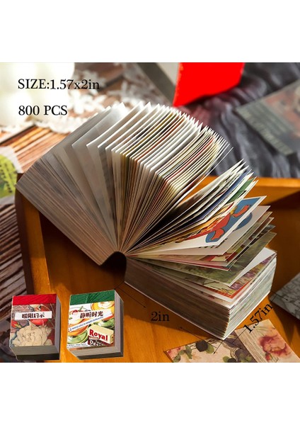 Karalama Defteri Malzeme Kağıdı, 800 Pcs Vintage Günlük Malzemeleri Scrapbooking Malzemesi Kağıt Manzara, Scrapbooking Için (Yurt Dışından) indirimleri
