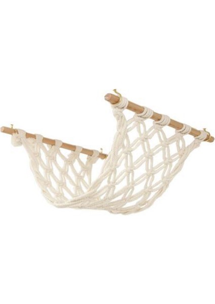 Mutfak Altı Dolap Için Makrome Meyve Hamak, Sebze Hamak Meyve Tutucu Net ve Meyve Sepeti Asmak Için Kanca (Yurt Dışından)