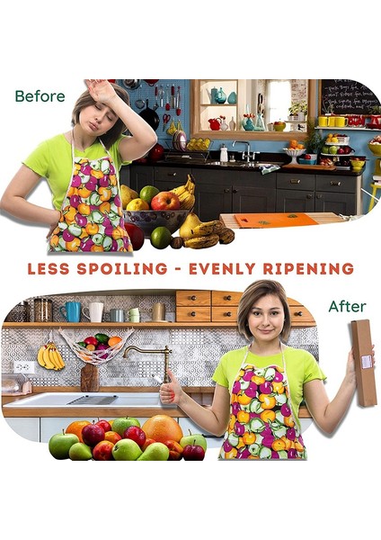 Mutfak Altı Dolap Için Makrome Meyve Hamak, Sebze Hamak Meyve Tutucu Net ve Meyve Sepeti Asmak Için Kanca (Yurt Dışından) modelleri