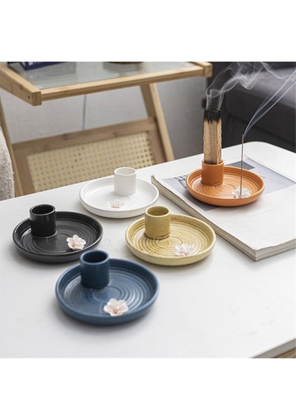 Siyah Tütsülük, Seramik Tütsülük, Kokulu Ahşap Stand, Basit, Modern Terracotta Tütsü Brülörü Adaçayı Tutucu (Yurt Dışından) indirimleri