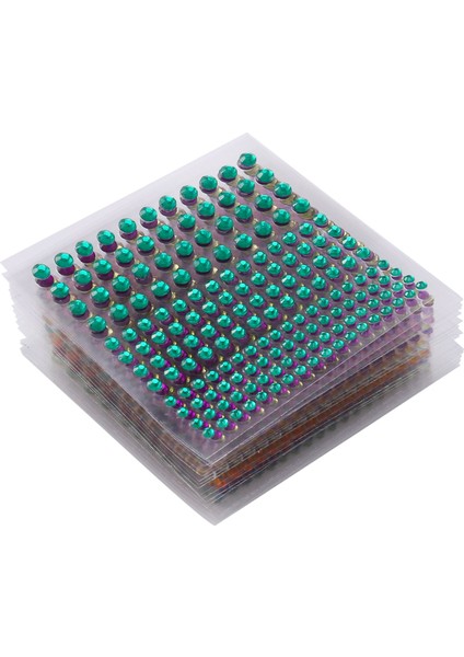 3440 Adet Kendinden Yapışkanlı Renkli Yapay Elmas Çıkartmalar Çeşitli 20 Renk ve 3 Boyut Kendin Yap Yüz Sanatı Dekorasyon Festivali Için Mükemmel (Yurt Dışından)