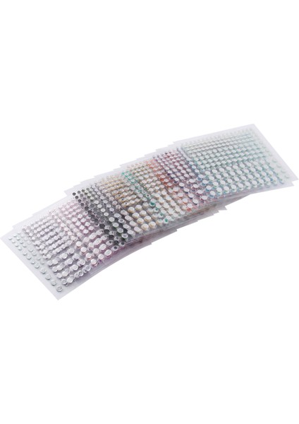 3440 Adet Kendinden Yapışkanlı Renkli Yapay Elmas Çıkartmalar Çeşitli 20 Renk ve 3 Boyut Kendin Yap Yüz Sanatı Dekorasyon Festivali Için Mükemmel (Yurt Dışından) modelleri