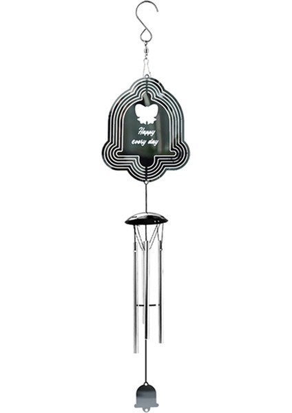 3D Rüzgar Döndürücülü Dış Mekan Rüzgar Çanları, Bahçe Arka Bahçe Zili Için Kadınlar Erkekler Için Hediyeler (Yurt Dışından)