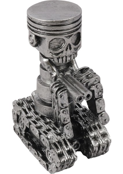 El Yapımı Piston Adam Kafatası Yüz Sanat Heykelciği Oymalı Yüz Heykeli Ev Ofis Masaüstü Dekor Süsleme-A (Yurt Dışından)