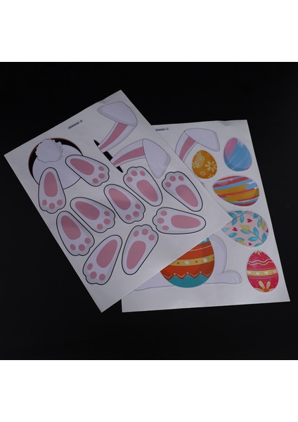 Paskalya Duvar Sticker Mutlu Karikatür Tavşan Yumurta Ev Dekorasyonu Duvar Pencere Dekoru Yatak Odası Oturma Odası Dekorasyonu Için Çıkarılabilir Sticker (Yurt Dışından) fırsatları