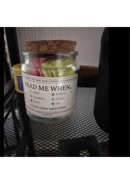 Adet Umut Kavanozu Incil Ayetleri Kavanozdaki Incil Ayetleri Cam Dua Kavanozu Dua Kavanozu Incil Kavanozu Duygular Için Incil Ayetleri (Yurt Dışından) indirimleri