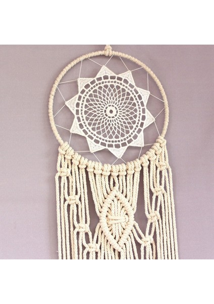 El Dokuma Dreamcatcher Daire Makrome Seti Makrome Duvar Asma Malzemeleri Zanaat Makrome Duvar Asma Malzemeleri (Yurt Dışından) modelleri