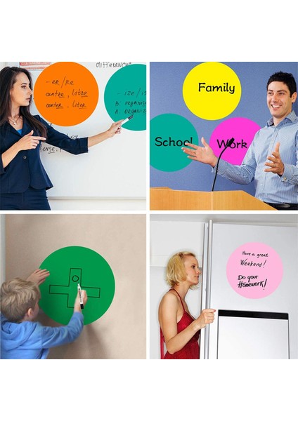 12 Adet Kuru Silme Daireler Çıkarılabilir Vinil Nokta Çıkartmalar Okul Sınıf Masası ve Masası Için 11.8 Inç (Yurt Dışından) fiyatları