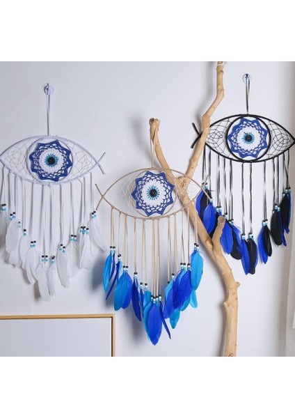 Nazar Dream Catchers Yatak Odası Için El Dokuma Makrome Dreamcatcher Duvar Asılı Ev Dekor Iyi Şanslar Nimet Hediye,1 (Yurt Dışından) fiyatları