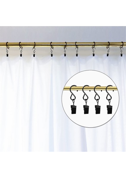 46 Paket Perde Kancaları Metal Klipler, Dış Dize Işıklar Için Işık Klipleri Perde Çubuk Kancaları Fotoğraf Küçük Klipler (Yurt Dışından) modelleri