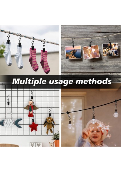 46 Paket Perde Kancaları Metal Klipler, Dış Dize Işıklar Için Işık Klipleri Perde Çubuk Kancaları Fotoğraf Küçük Klipler (Yurt Dışından) indirimleri