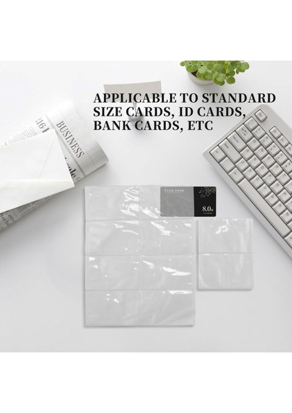 Kimlik Kartları, Bant Kartları Vb. Için 10 Adet Yumuşak Şeffaf Plastik Kart Kollu Koruyucuları. (Yurt Dışından) indirimleri