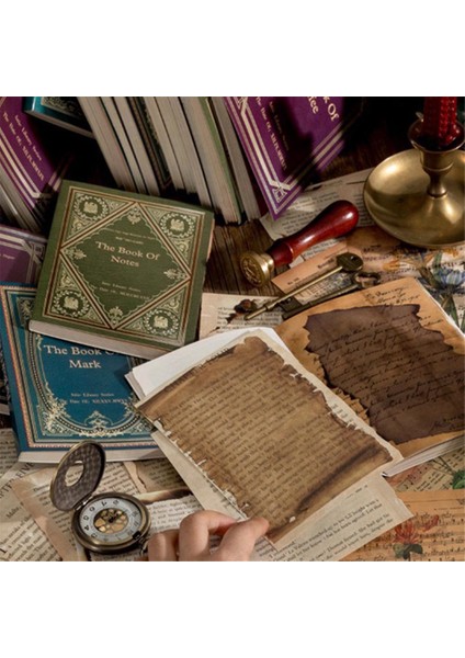 Retro Iz Kitabı Sayfa Malzemesi Kağıt Eski Kitap Sayfa Metni Eski Gazete Dekoratif Malzeme Kağıt Pişirme (Yurt Dışından) indirimleri