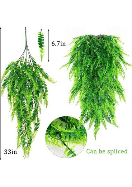 33 Inç Farsça Fern Yaprakları Sarmaşık Odası Dekorasyon Asılı Yapay Bitki Yaprak Çim Düğün Parti Balkon Dekorasyon (Yurt Dışından) fırsatları