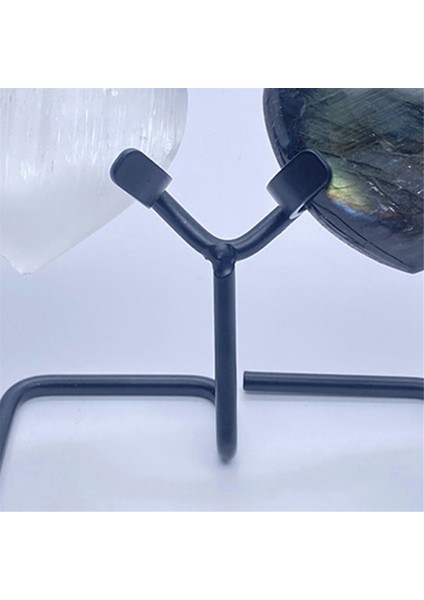 Doğal Kristal Kalp Taşı Maden Standı Tutucu Küme Fosil Numune Depolama Ekran Rafı Taban Braketleri Siyah (Yurt Dışından) fırsatları