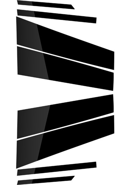 Bmw-X2 2019-2022 Araba Kapı Pencere Bc Sütun Mesajları Kapak Şerit Paneli Trim Aksesuarları Pc Siyah 8 Paket (Yurt Dışından) modelleri