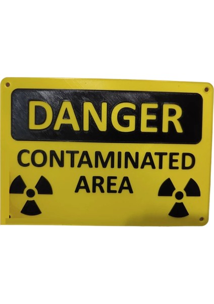 Tehlike Kirlenmiş Alan Nükleer Radyasyon Işareti / Tehlike - Yenilik Işareti (Yurt Dışından) fiyatları