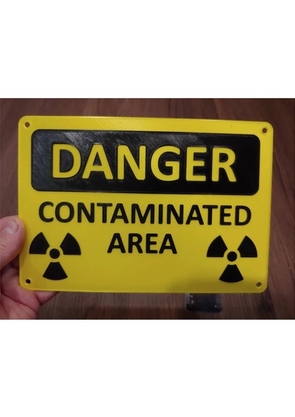 Tehlike Kirlenmiş Alan Nükleer Radyasyon Işareti / Tehlike - Yenilik Işareti (Yurt Dışından) modelleri