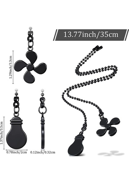 Tavan Vantilatörü Çekme Zinciri Fan Uzatma Zinciri Fan Zinciri Çeker Dekoratif 12 Inç Tavan Vantilatörü Zincir Genişletici Süs C (Yurt Dışından) modelleri