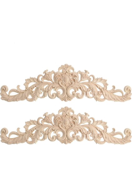 2 Adet Zanaat Ahşap Dolap Mobilya Oyma Köşesi Ahşap Süs Ahşap Süsler El Yapımı (Yurt Dışından)