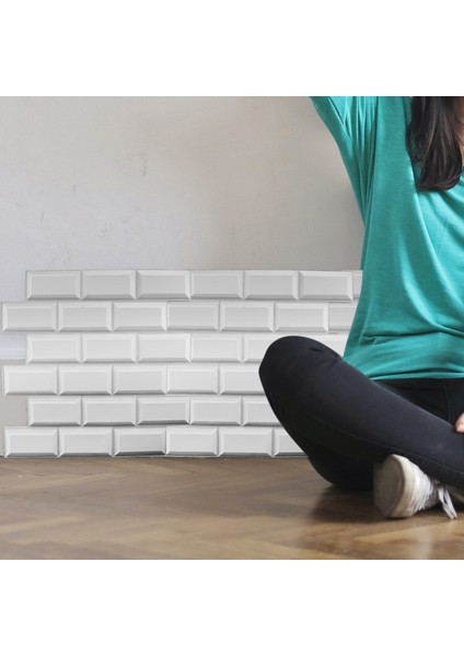 12 Adet 3D Tuğla Duvar Stickerı Kendinden Yapışkanlı Su Geçirmez Pvc Duvar Kağıdı Banyo Yağ Geçirmez Mutfak Çıkartmaları Dıy Ev B (Yurt Dışından) fiyatları