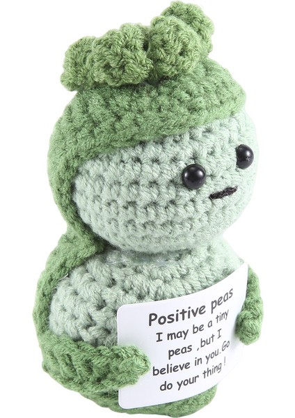 Komik Pozitif Hediyeler Pozitif Kartlı Mini Örme Bebek Yetişkin Çocuklar Için Sevimli Pozitif Hediyeler Aşıklar Doğum Günü, Bezelye (Yurt Dışından) modelleri