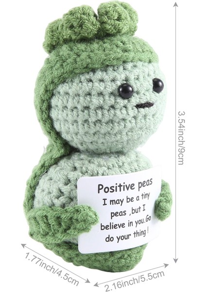 Komik Pozitif Hediyeler Pozitif Kartlı Mini Örme Bebek Yetişkin Çocuklar Için Sevimli Pozitif Hediyeler Aşıklar Doğum Günü, Bezelye (Yurt Dışından) fırsatları
