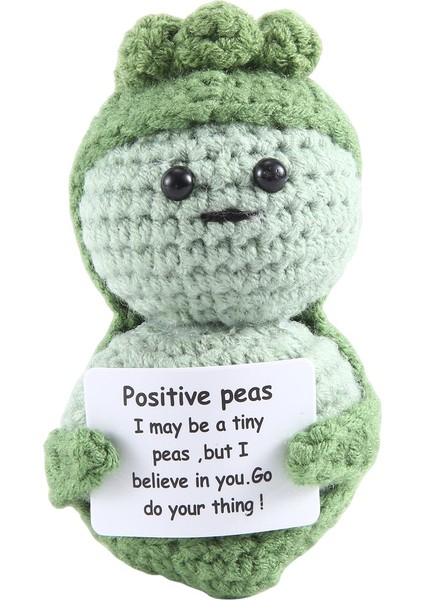 Komik Pozitif Hediyeler Pozitif Kartlı Mini Örme Bebek Yetişkin Çocuklar Için Sevimli Pozitif Hediyeler Aşıklar Doğum Günü, Bezelye (Yurt Dışından) indirimleri