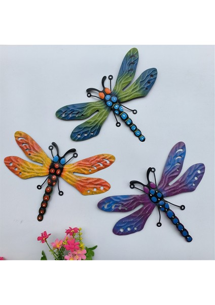 3 Paket Metal Yusufçuk Duvar Dekoru, 3D Renkli Yusufçuk Duvar Sanatı Heykel Böcek Açık Hava Iç Mekan Dekorasyonu Asılı (Yurt Dışından) fırsatları