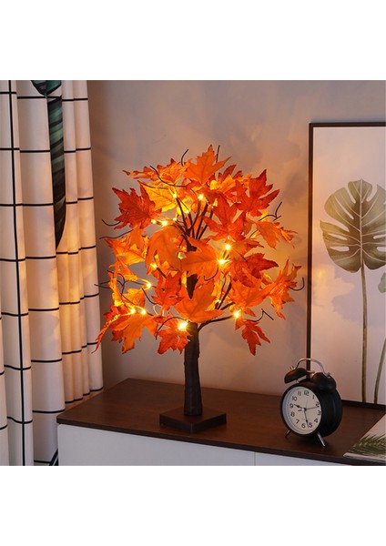 Sonbahar Dekorasyonu Akçaağaç Yaprağı Ağaç Işıkları, 24 Led'li, Sonbahar Yaprakları ile 60CM Işık Ağacı Masa Sonbahar Için Dekorasyon (Yurt Dışından) modelleri