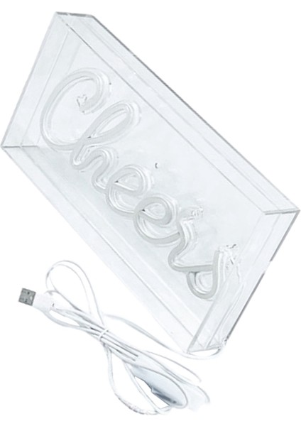 Cheers Neon Işık USB LED Işıklı Masa Işık Kutusu Cheers Neon Işık 3D Duvar Neon Sıcak Işıklı Işık Parti Dekoru Için Neon Işık A (Yurt Dışından) fiyatları