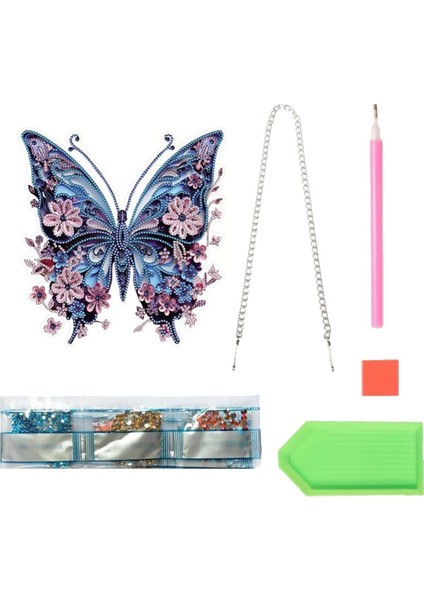 Dıy Elmas El Sanatları Kolye Boyama Seti Hayvanlar, Asılı Süsler Duvar Kapı Dekorasyonu Için Değerli Taş Boyama Sanatı (Yurt Dışından)