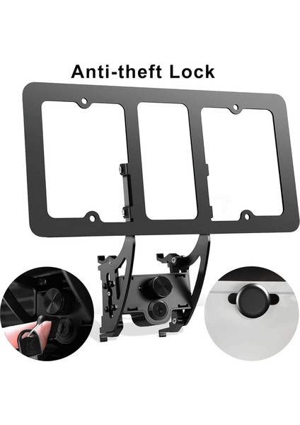 Tesla Model Y 2021-2024 Model 3 2021-2023 Için Kilitlenebilir Ön Plaka Tutucu, Hırsızlığa Karşı Ön Plaka Çerçevesi (Yurt Dışından) fırsatları