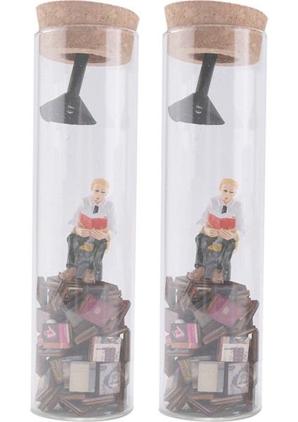 Test Tüpü Perspektif Çizimi, Gece Lambası ile Yaratıcı Soyut Sanat Heykelcik Plastik Heykeller, Ev Dekorasyonu 2 Adet (Yurt Dışından)