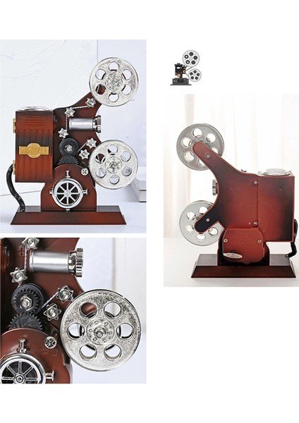 Retro Eski Film Projektörü Müzik Kutusu Modeli Ev Dekorasyonu Oturma Odası Sanat Eşyaları Hediye (Yurt Dışından) fiyatları