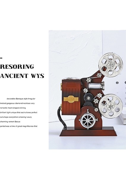 Retro Eski Film Projektörü Müzik Kutusu Modeli Ev Dekorasyonu Oturma Odası Sanat Eşyaları Hediye (Yurt Dışından) modelleri