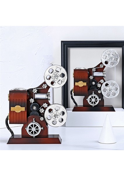 Retro Eski Film Projektörü Müzik Kutusu Modeli Ev Dekorasyonu Oturma Odası Sanat Eşyaları Hediye (Yurt Dışından) fırsatları