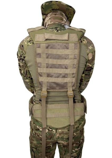 Askılı Molle Kemer Açık Hücum Yeleği