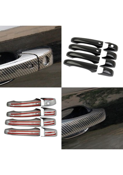Dodge Durango 2011-2021 Için Araba Dış Kapı Kolu Kapak Trim Aksesuarları Kapı Kolu Koruyucu, Abs Karbon Fiber (Yurt Dışından) fırsatları
