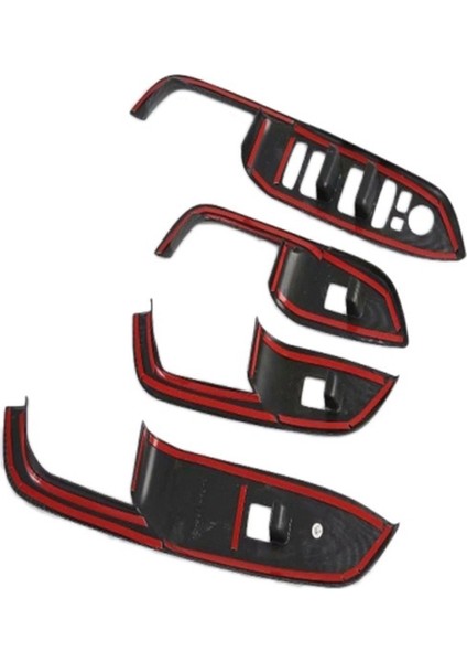 1 Set Karbon Fiber Iç Kapı Kol Dayanağı Cam Kaldırma Anahtarı Paneli Kapak Döşemesi Hyundai Venue 2019-2020 (Yurt Dışından) fırsatları